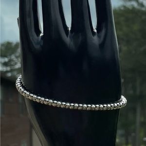 Rhodium popcorn chain 4mm